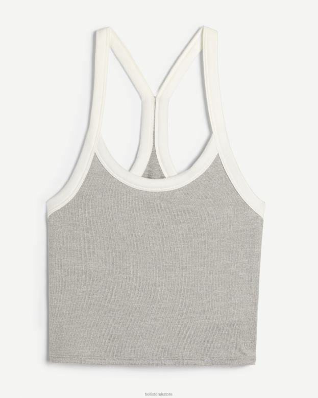 Tops Hollister Women Gilly Hicks Cozy Tank 48820454 Light Heather Grey