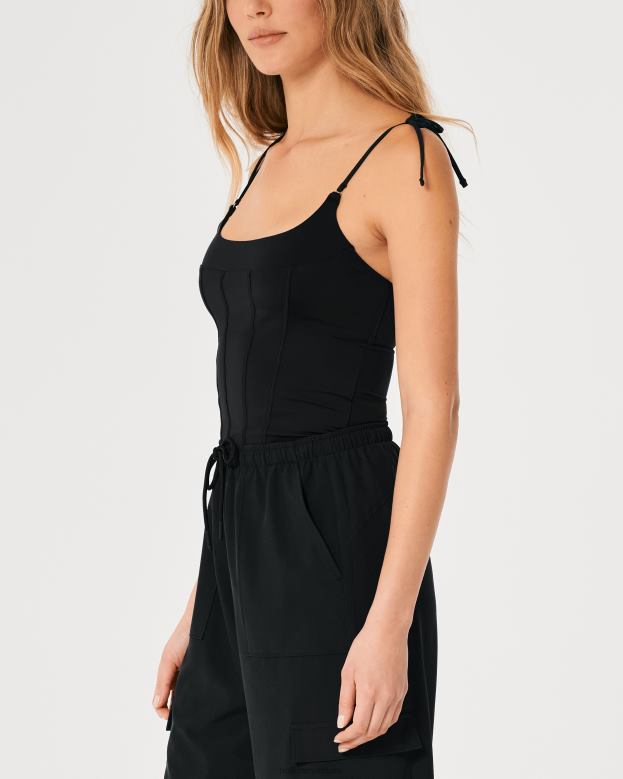 Tops Hollister Women Gilly Hicks Micro Corset 48820125 Black