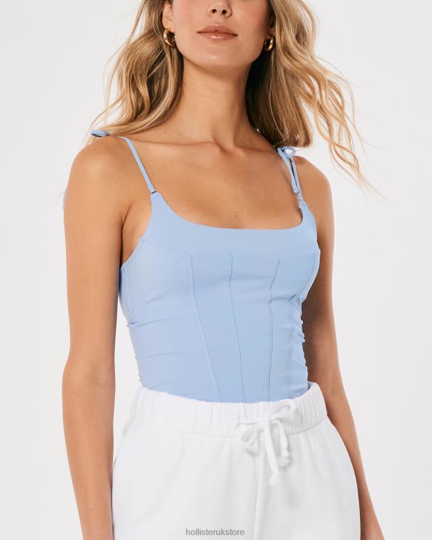 Tops Hollister Women Gilly Hicks Micro Corset 48820434 Light Blue