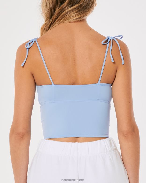 Tops Hollister Women Gilly Hicks Micro Corset 48820434 Light Blue