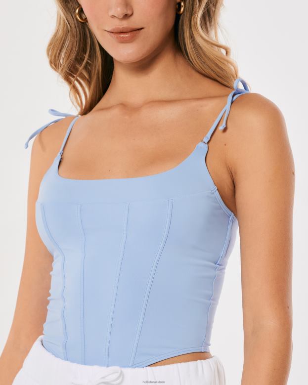 Tops Hollister Women Gilly Hicks Micro Corset 48820434 Light Blue