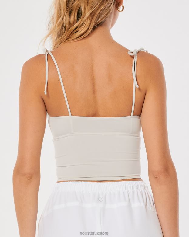 Tops Hollister Women Gilly Hicks Micro Corset 48820439 Light Grey