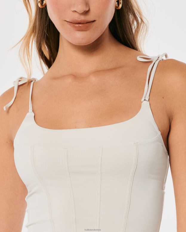 Tops Hollister Women Gilly Hicks Micro Corset 48820439 Light Grey