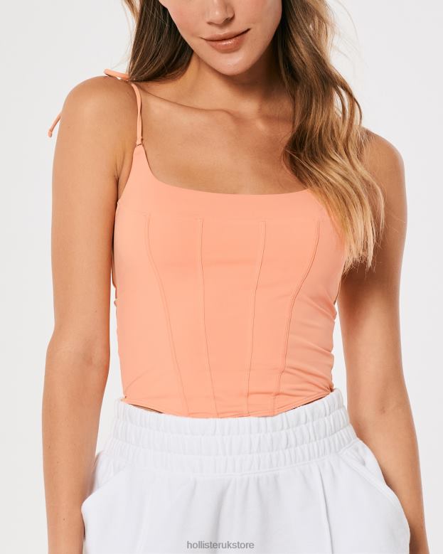 Tops Hollister Women Gilly Hicks Micro Corset 48820456 Orange