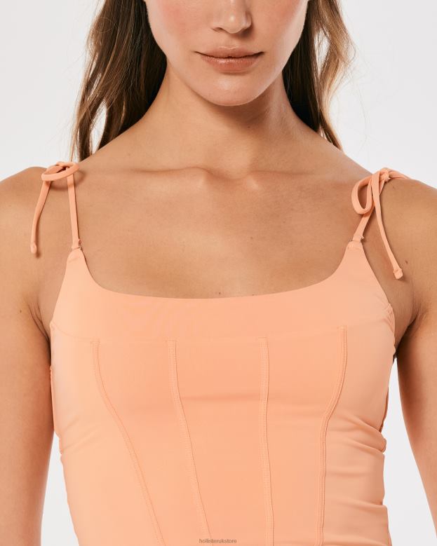 Tops Hollister Women Gilly Hicks Micro Corset 48820456 Orange