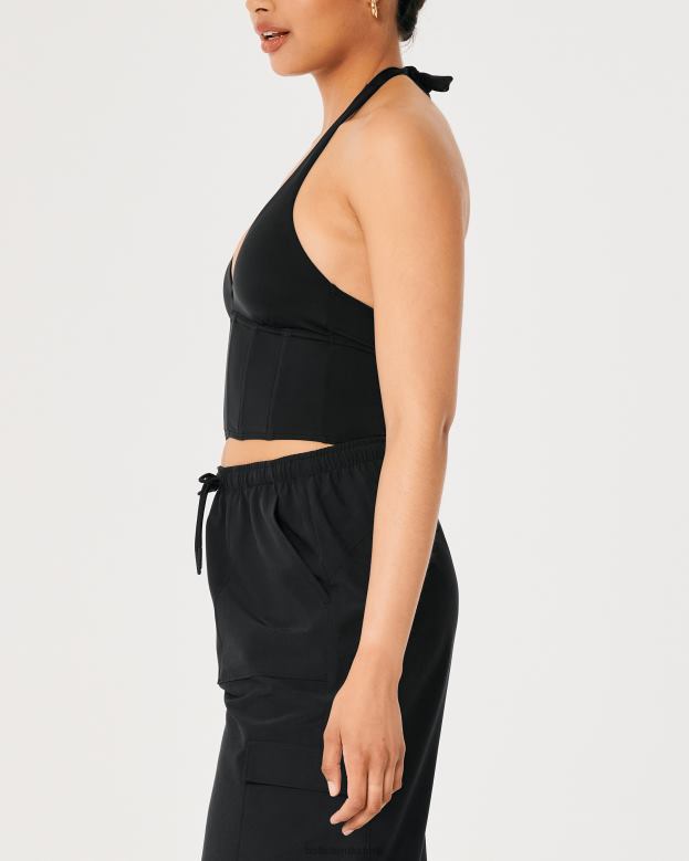 Tops Hollister Women Gilly Hicks Micro-Modal Halter Bustier 48820430 Black
