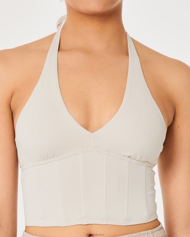 Tops Hollister Women Gilly Hicks Micro-Modal Halter Bustier 48820432 Off White