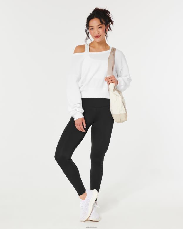 Tops Hollister Women Gilly Hicks Open-Back Crew Sweatshirt 48820286 White