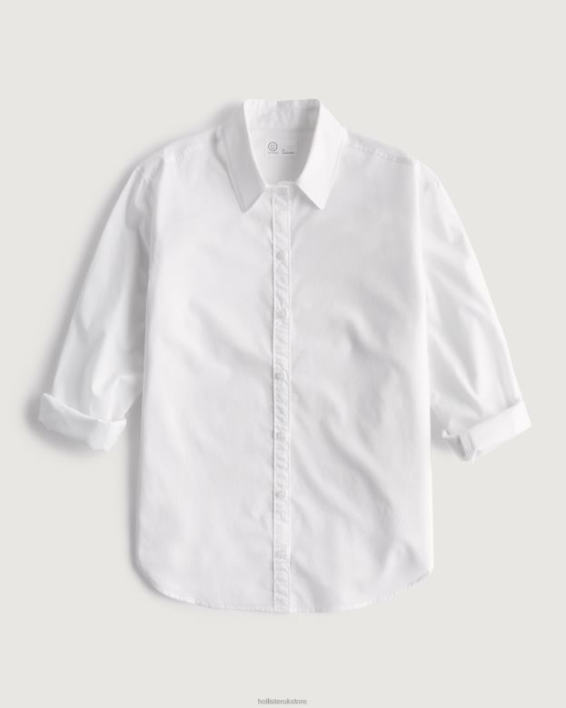 Tops Hollister Women Gilly Hicks Woven Shirt 48820305 White