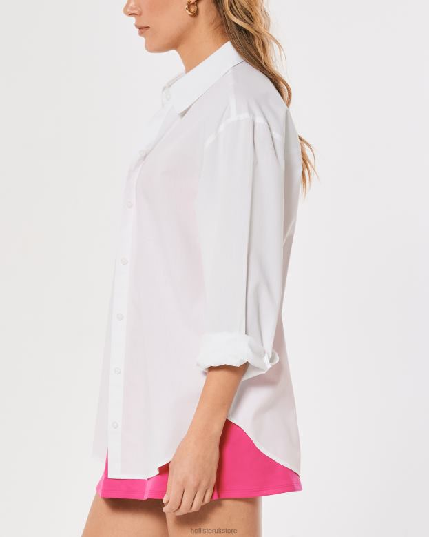 Tops Hollister Women Gilly Hicks Woven Shirt 48820305 White