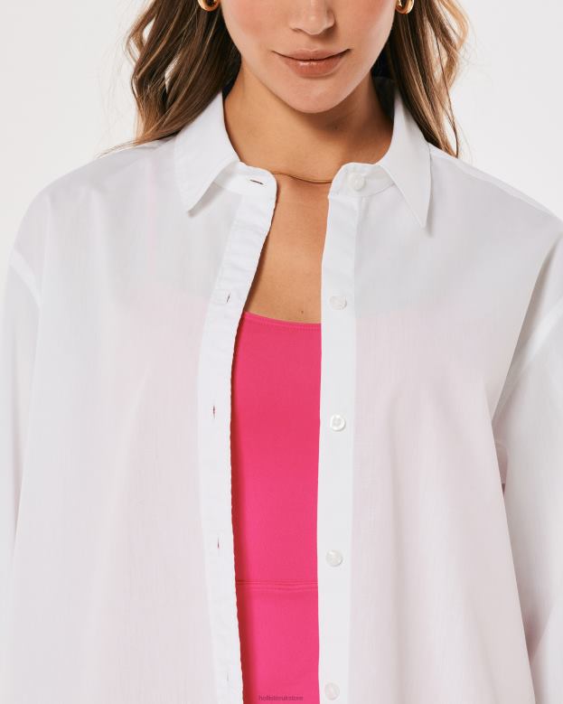 Tops Hollister Women Gilly Hicks Woven Shirt 48820305 White