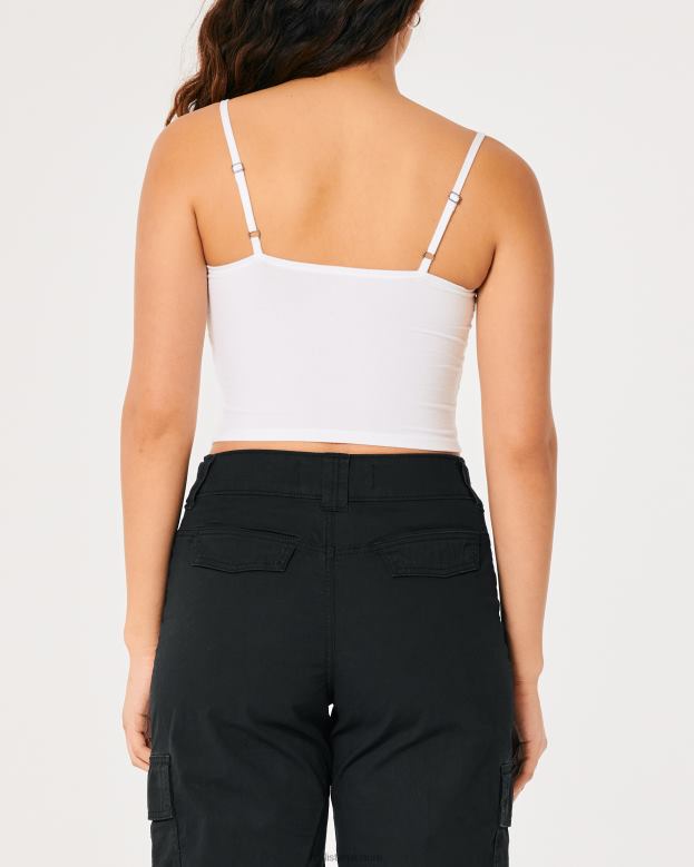 Tops Hollister Women Lace Seamed Sweetheart Cami 48820230 White