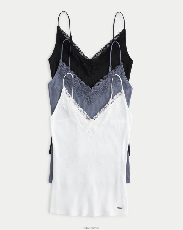 Black-Dark Blue-White