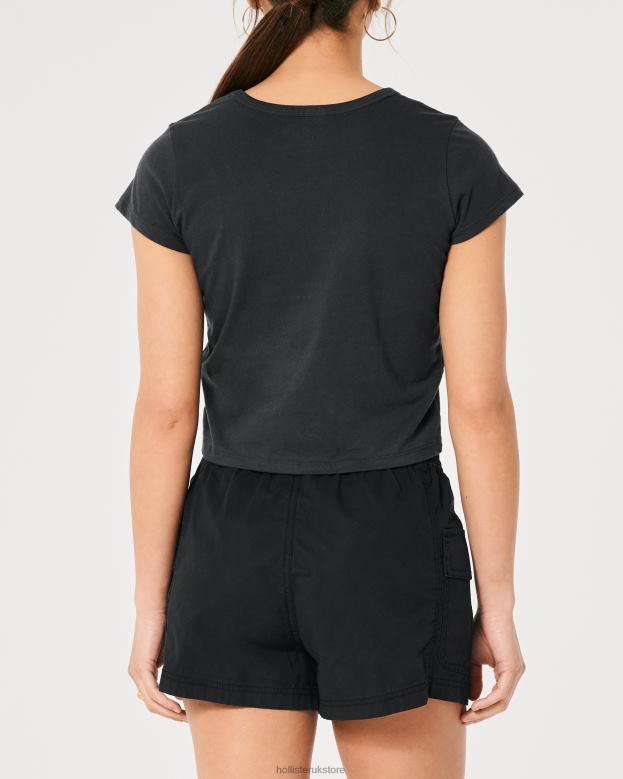 Tops Hollister Women Relaxed Keith Haring Art Graphic Tee 48820416 Black
