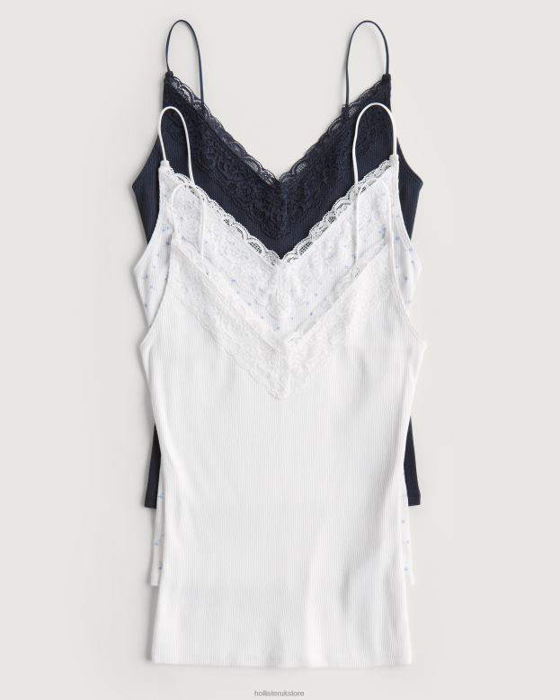 Navy Blue-White Floral