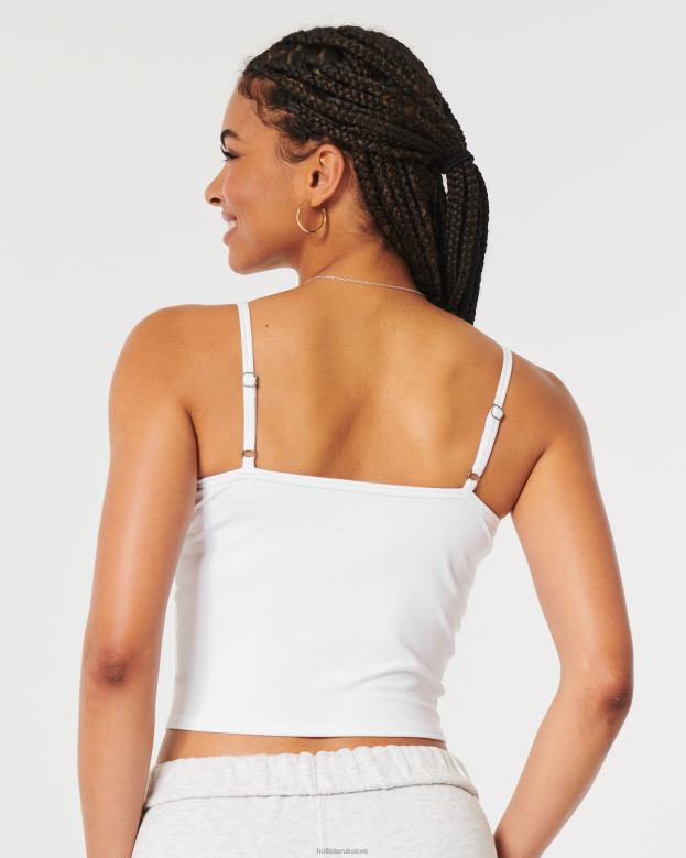 Tops Hollister Women Seamless Fabric Portrait Neckline Cami 48820244 White