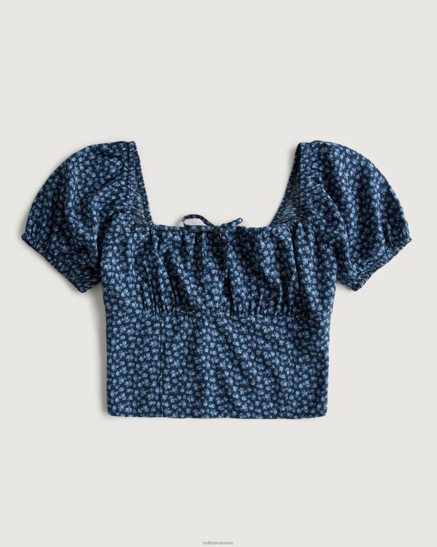 Navy Blue Floral