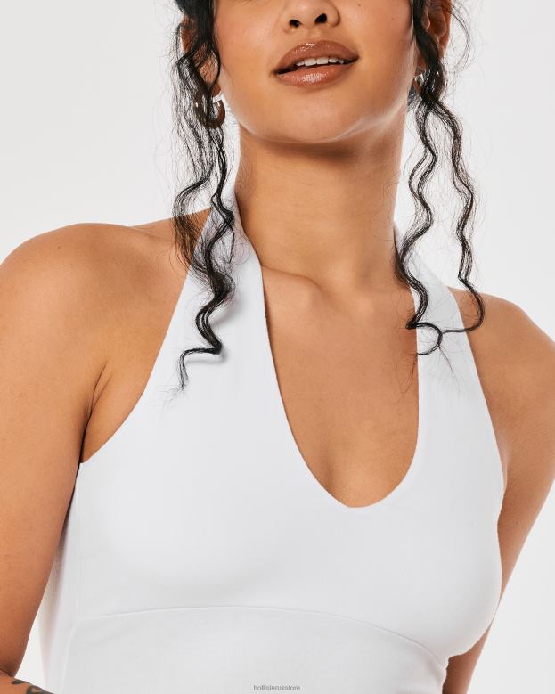 Tops Hollister Women V-Neck Halter Top 48820157 White