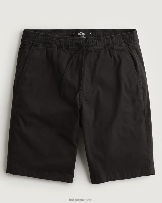 Bottoms Hollister Men Twill Jogger Shorts 9'' 488201148 Black