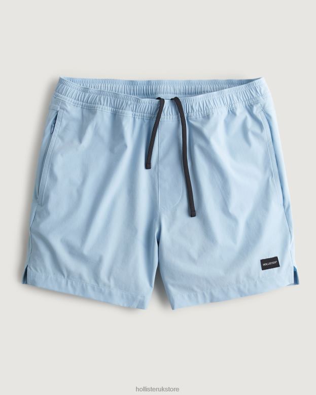 Bottoms Hollister Men Hybrid Shorts 5'' 488201102 Light Blue