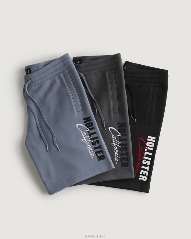 Bottoms Hollister Men Logo 9'' Fleece Shorts 3-Pack 488201405 Multi