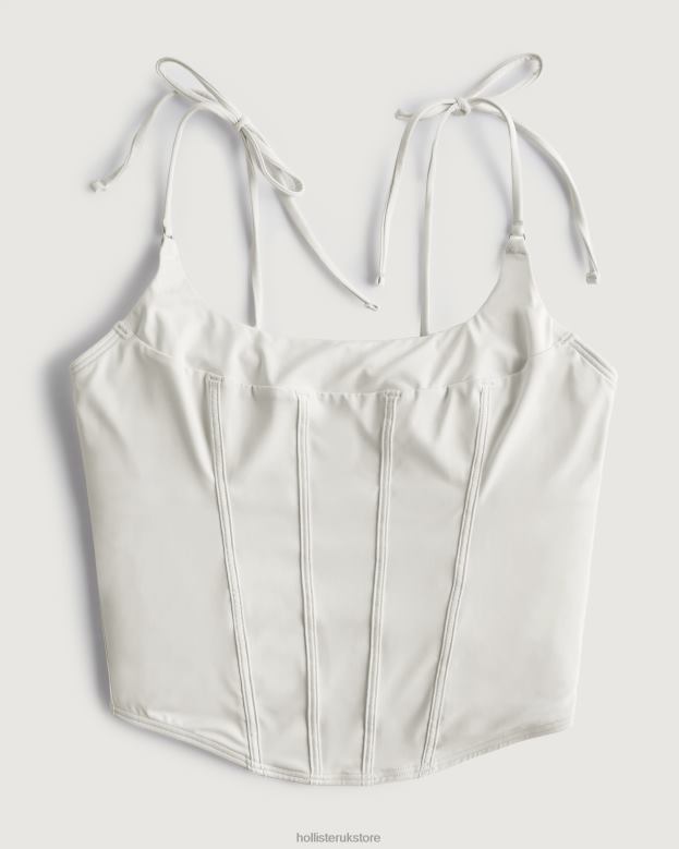 Tops Hollister Women Gilly Hicks Micro Corset 48820439 Light Grey