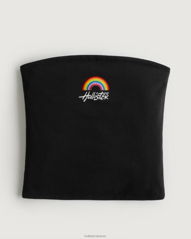 Tops Hollister Women Pride Logo Tube Top 48820411 Black